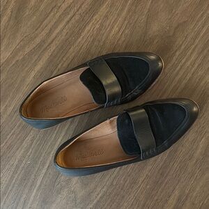 Madewell Black Leather Loafers